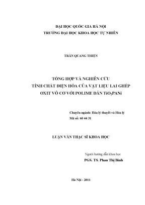 Nghiên Cứu Tính Chất Điện Hóa Vật Liệu Compozit TiO2-PANi
