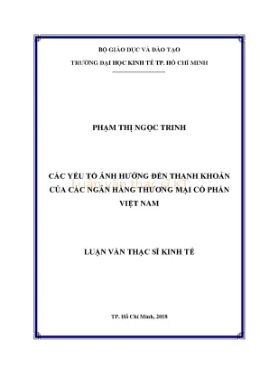 Các Yếu Tố Ảnh Hưởng Đến Thanh Khoản Của Ngân Hàng