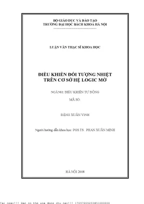 Nghiên Cứu Điều Khiển Đối Tượng Nhiệt Bằng Hệ Logic Mờ
