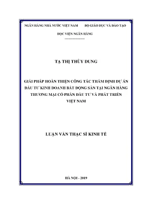 Giải Pháp Hoàn Thiện Thẩm Định Dự Án Đầu Tư Bất Động Sản