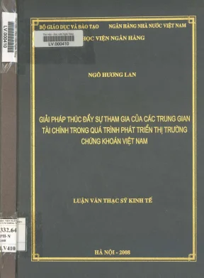 Thúc Đẩy Sự Tham Gia Của Các Trung Gian Tài Chính Trong