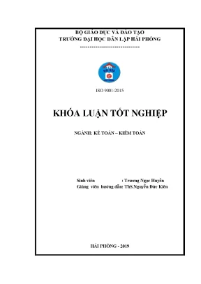 Hoàn thiện công tác kế toán doanh thu và chi phí tại