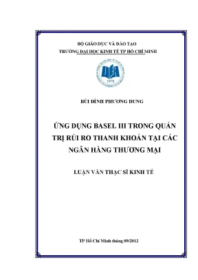 Ứng Dụng Basel III Trong Quản Trị Rủi Ro Thanh Khoản Tại