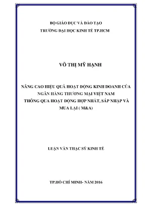 Nâng Cao Hiệu Quả Kinh Doanh Ngân Hàng Thương Mại Việt