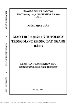Giao Thức Quản Lý Topology Trong Mạng Không Dây Ngang Hàng
