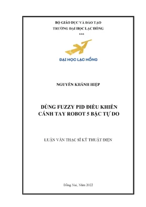 Nghiên Cứu Ứng Dụng Fuzzy PID Trong Điều Khiển Cánh Tay