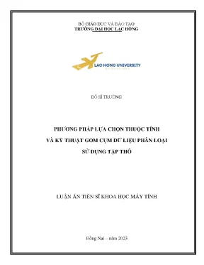 Lựa Chọn Thuộc Tính và Kỹ Thuật Gom Cụm Dữ Liệu Phân