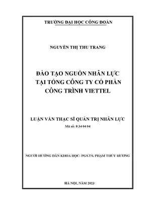 Đào Tạo Nguồn Nhân Lực Tại Tổng Công Ty Cổ Phần Công