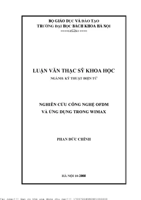 Nghiên Cứu Công Nghệ OFDM và Ứng Dụng Trong WiMAX