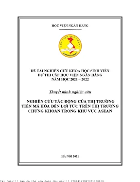 Tác Động Của Thị Trường Tiền Mã Hóa Đến Lợi Tức Thị