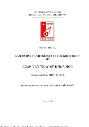Nghiên cứu điều khiển tự động trong hệ thống điều khiển