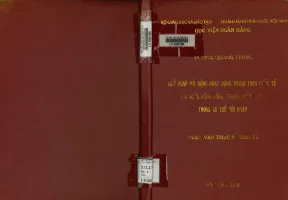 Hoạt Động Thanh Toán Quốc Tế Tại Ngân Hàng Công Thương