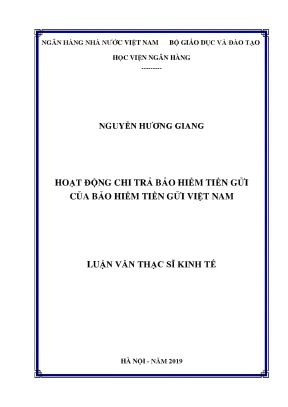 Hoạt Động Chi Trả Bảo Hiểm Tiền Gửi Tại Việt Nam: Đánh