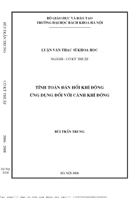 Tính Toán Đàn Hồi Khí Động Cánh Máy Bay Sử Dụng ANSYS