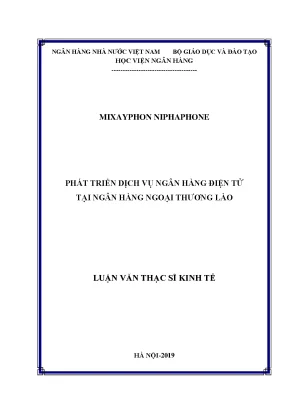 Phát Triển Dịch Vụ Ngân Hàng Điện Tử Tại Ngân Hàng Ngoại