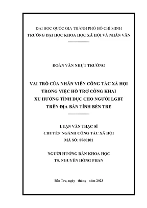 Vai Trò Của Nhân Viên Công Tác Xã Hội Trong Hỗ Trợ Người