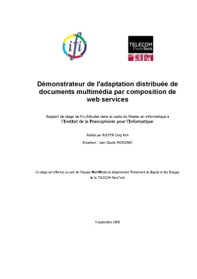 Démonstrateur Web Services Multimédia: Adaptation et 