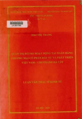 Quản Trị Rủi Ro Hoạt Động Trong Ngân Hàng Thương Mại