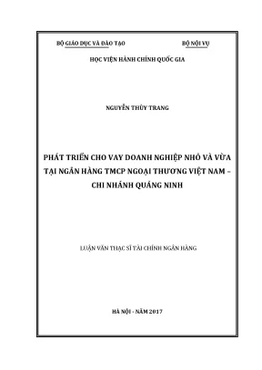 Phát Triển Cho Vay Doanh Nghiệp Nhỏ và Vừa Tại