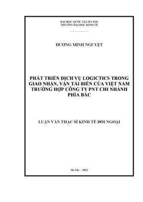 Phát Triển Dịch Vụ Logistics Trong Giao Nhận Vận Tải