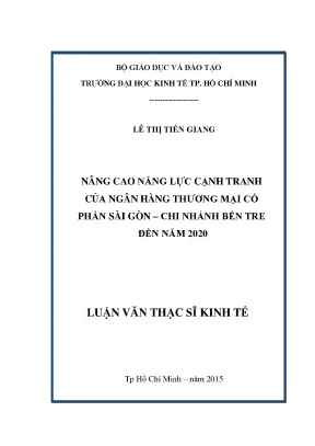 Nâng Cao Năng Lực Cạnh Tranh Của Ngân Hàng Thương Mại