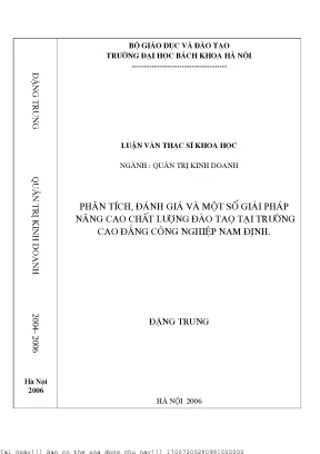 Nâng cao chất lượng đào tạo tại Trường Cao đẳng Công 