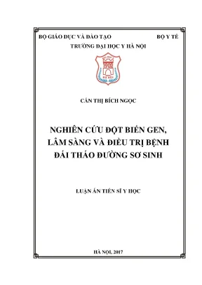 Nghiên Cứu Đột Biến Gen và Điều Trị Bệnh Đái Tháo Đường