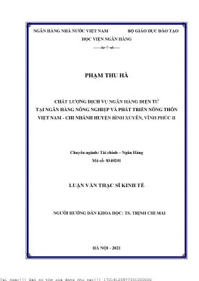 Nâng Cao Chất Lượng Dịch Vụ Ngân Hàng Điện Tử Tại