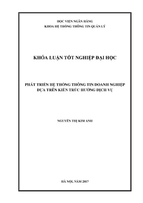 Phát Triển Hệ Thống Thông Tin Doanh Nghiệp Dựa Trên Kiến