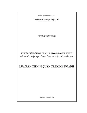 Nghiên Cứu Đổi Mới Quản Lý Doanh Nghiệp Phân Phối Điện