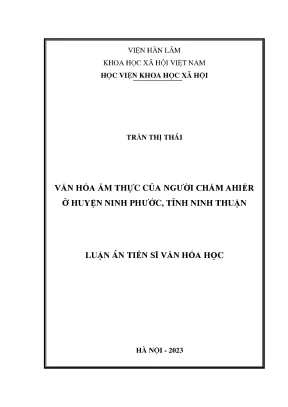 Khám Phá Văn Hóa Ẩm Thực Của Người Chăm Ahiér Tại Ninh