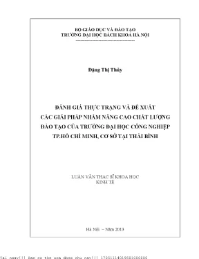 Nâng Cao Chất Lượng Đào Tạo Tại Đại Học Công Nghiệp