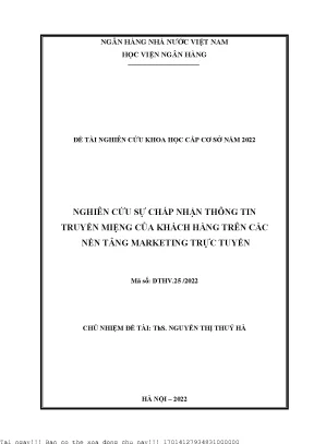 Nghiên Cứu Hành Vi Khách Hàng Trên Các Nền Tảng 