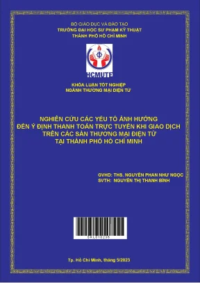 Nghiên Cứu Các Yếu Tố Ảnh Hưởng Đến Ý Định Thanh Toán