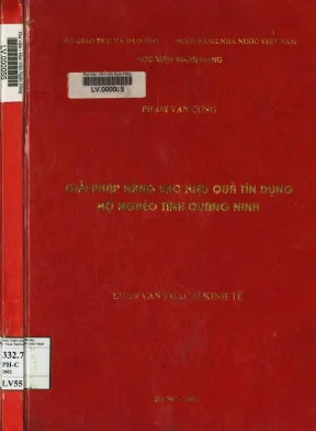 Giải Pháp Nâng Cao Hiệu Quả Tín Dụng Đối Với Hộ Nghèo 