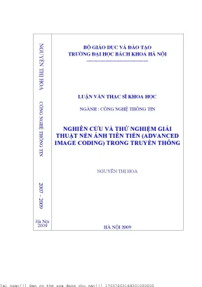 Nghiên Cứu Giải Thuật Nén Ảnh Tiên Tiến Trong Truyền Thông