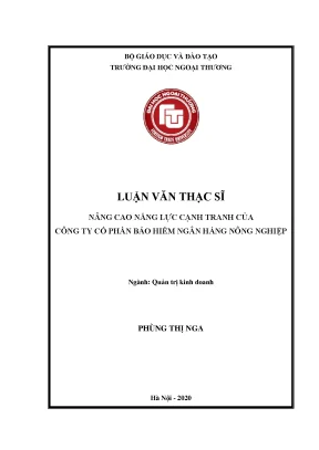 Nâng Cao Năng Lực Cạnh Tranh Của Công Ty Cổ Phần Bảo