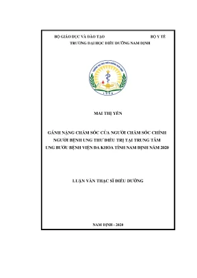 Gánh Nặng Chăm Sóc Người Bệnh Ung Thư: Nghiên Cứu Tại 