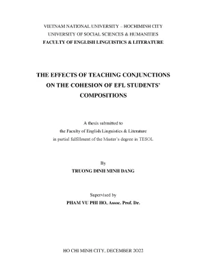 Tác Động Của Việc Dạy Liên Từ Đến Sự Liên Kết Trong Bài 