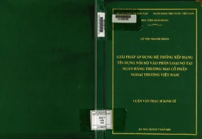 Giải Pháp Xếp Hạng Tín Dụng Nội Bộ Tại Ngân Hàng Thương Mại