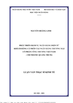 Phát Triển Dịch Vụ Ngân Hàng Điện Tử Tại Vietinbank Chi