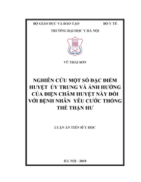 Nghiên Cứu Đặc Điểm Huyệt Ủy Trung và Ảnh Hưởng Của Điện