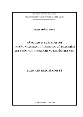 Nâng Cao Tỷ Suất Sinh Lợi Tại Ngân Hàng Thương Mại Cổ