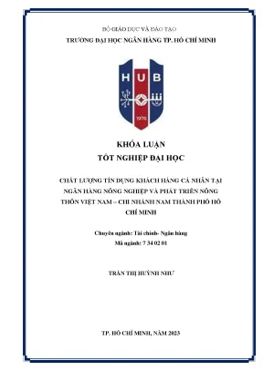 Nâng cao chất lượng tín dụng khách hàng cá nhân tại