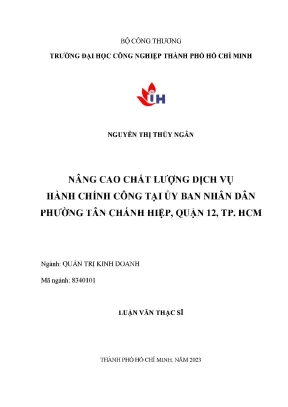 Nâng cao chất lượng dịch vụ hành chính công tại Ủy ban
