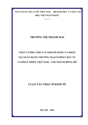 Chất lượng cho vay khách hàng cá nhân tại BIDV Đông Đô