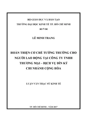 Cải Thiện Cơ Chế Tưởng Thưởng Cho Người Lao Động Tại