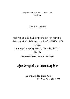 Nghiên Cứu Sự Hài Lòng Khách Hàng Tại Ngân Hàng Đông Á