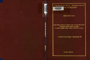 Giải Pháp Tăng Tỷ Trọng Thu Ngoài Tín Dụng Tại Ngân Hàng