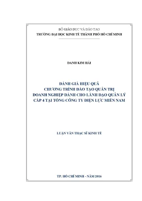 Đánh Giá Hiệu Quả Chương Trình Đào Tạo Quản Trị Doanh